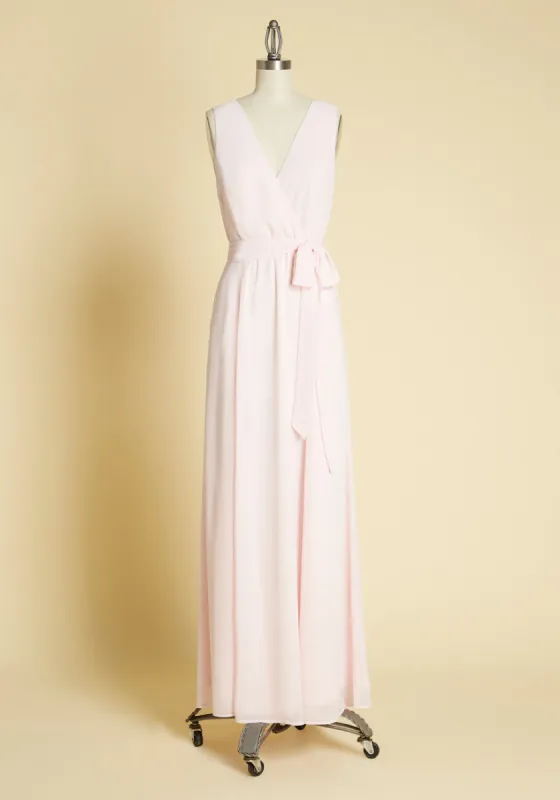 Effortless Elegance Faux-Wrap Dress sold by Modcloth