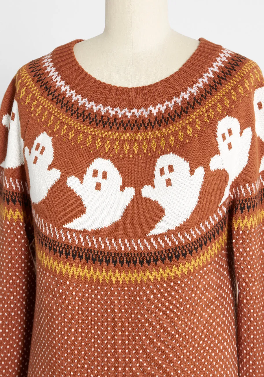 You've Been Ghosted Fair Isle Sweater sold by Modcloth product image thumbnail 3