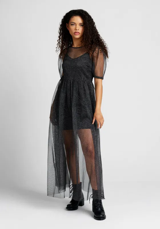 Shine Through The Night Midi Dress sold by Modcloth