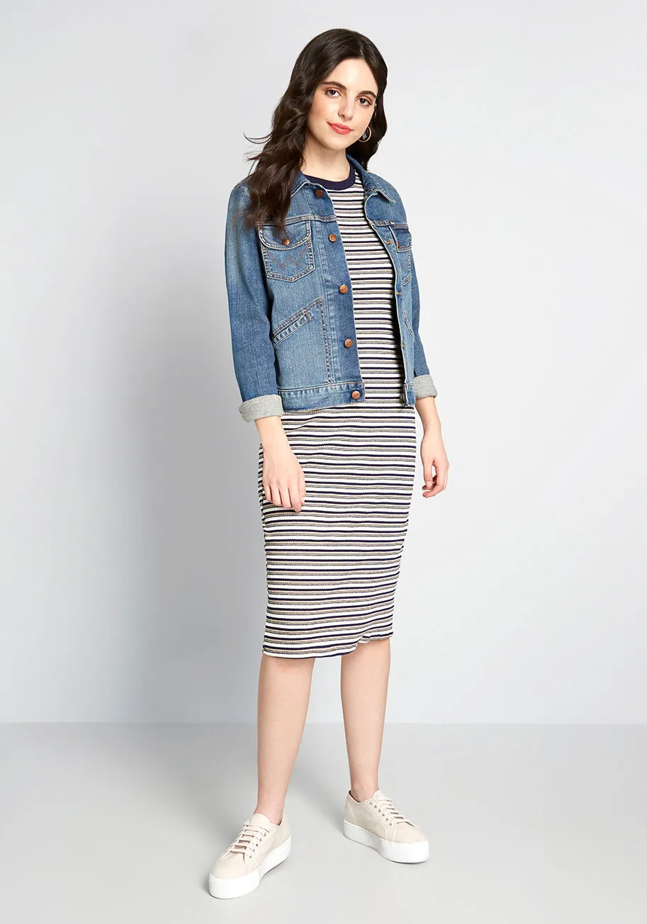 Somewhere in the Midi T-Shirt Dress sold by Modcloth product image thumbnail 3