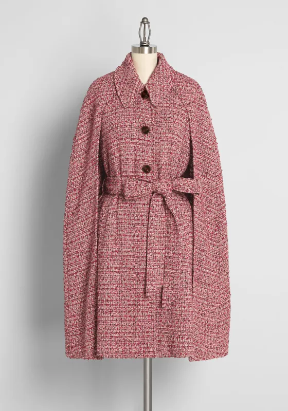 The Great 'Es-Cape' Belted Coat made by Modcloth