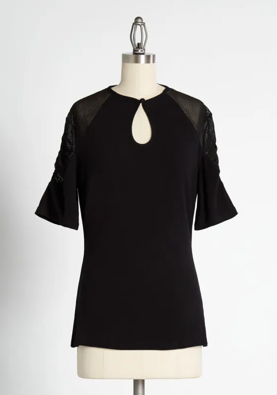 Cordially Inspired Keyhole Top sold by Modcloth