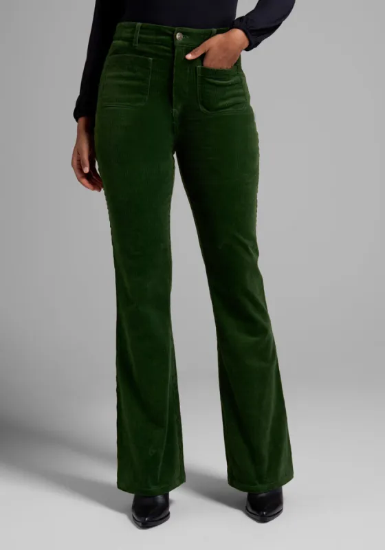 All Aboard For Corduroy Flare-Leg Pants sold by Modcloth