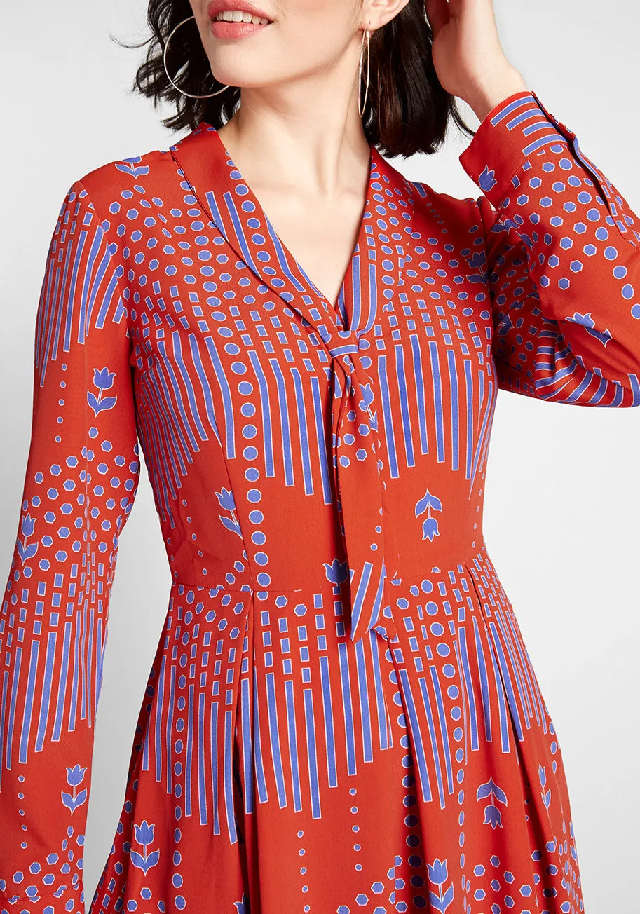 Pleasant Confidence Tie-Neck Dress sold by Modcloth product image thumbnail 4