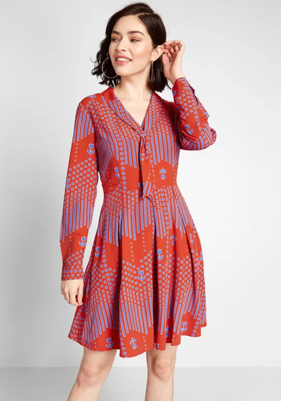 Pleasant Confidence Tie-Neck Dress sold by Modcloth
