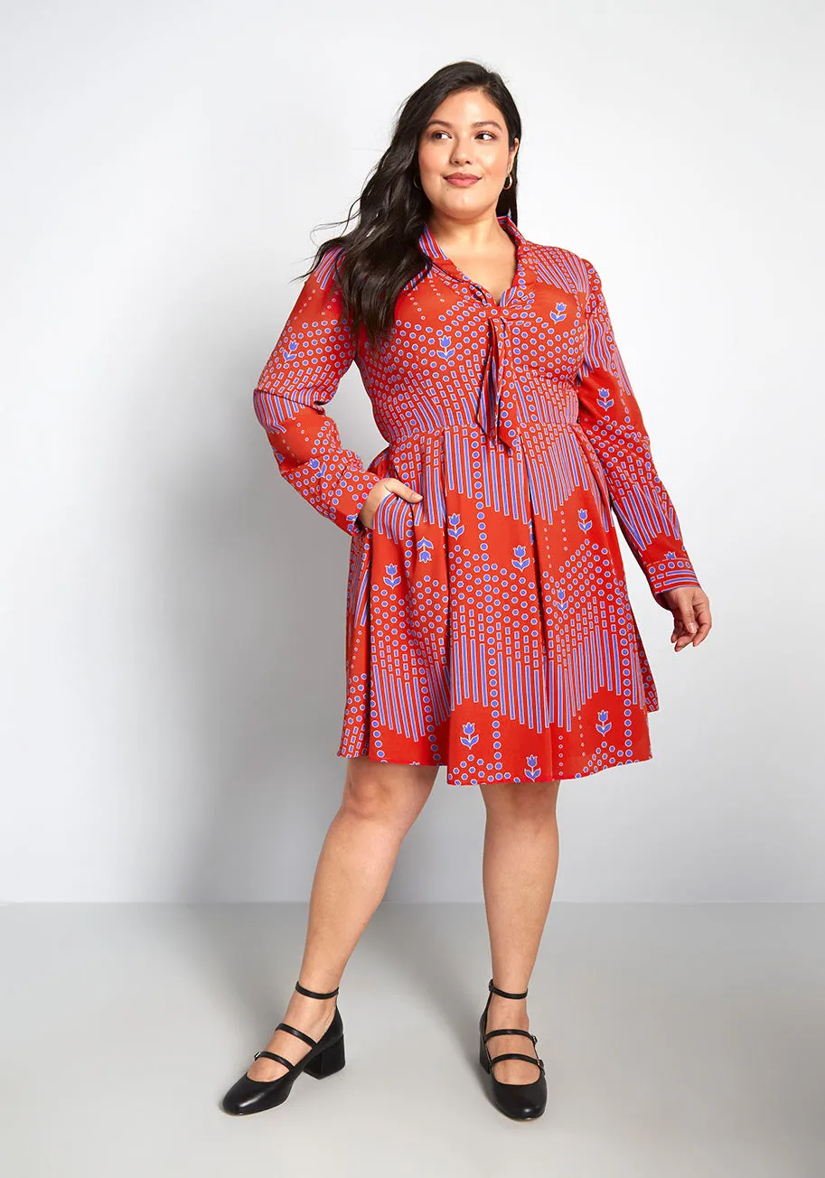 Pleasant Confidence Tie-Neck Dress sold by Modcloth product image thumbnail 5