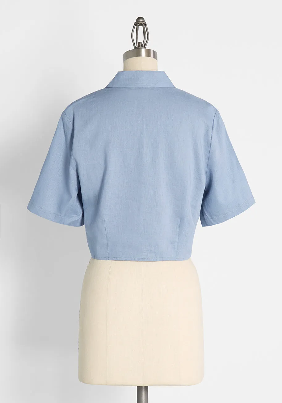 Cotton Candy Kind Of Day Tie-Waist Top sold by Modcloth product image thumbnail 2