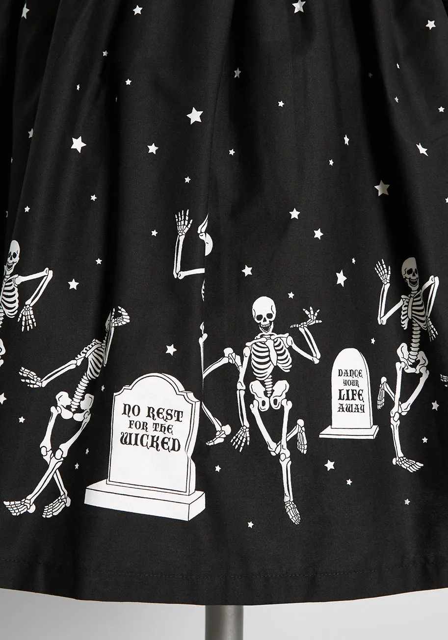 ModCloth x Black Friday It's A Graveyard Smash! Mini Skirt sold by Modcloth product image thumbnail 3