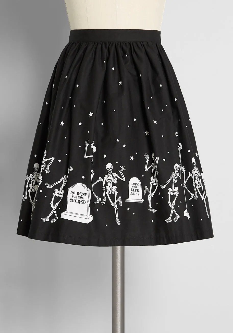 ModCloth x Black Friday It's A Graveyard Smash! Mini Skirt sold by Modcloth