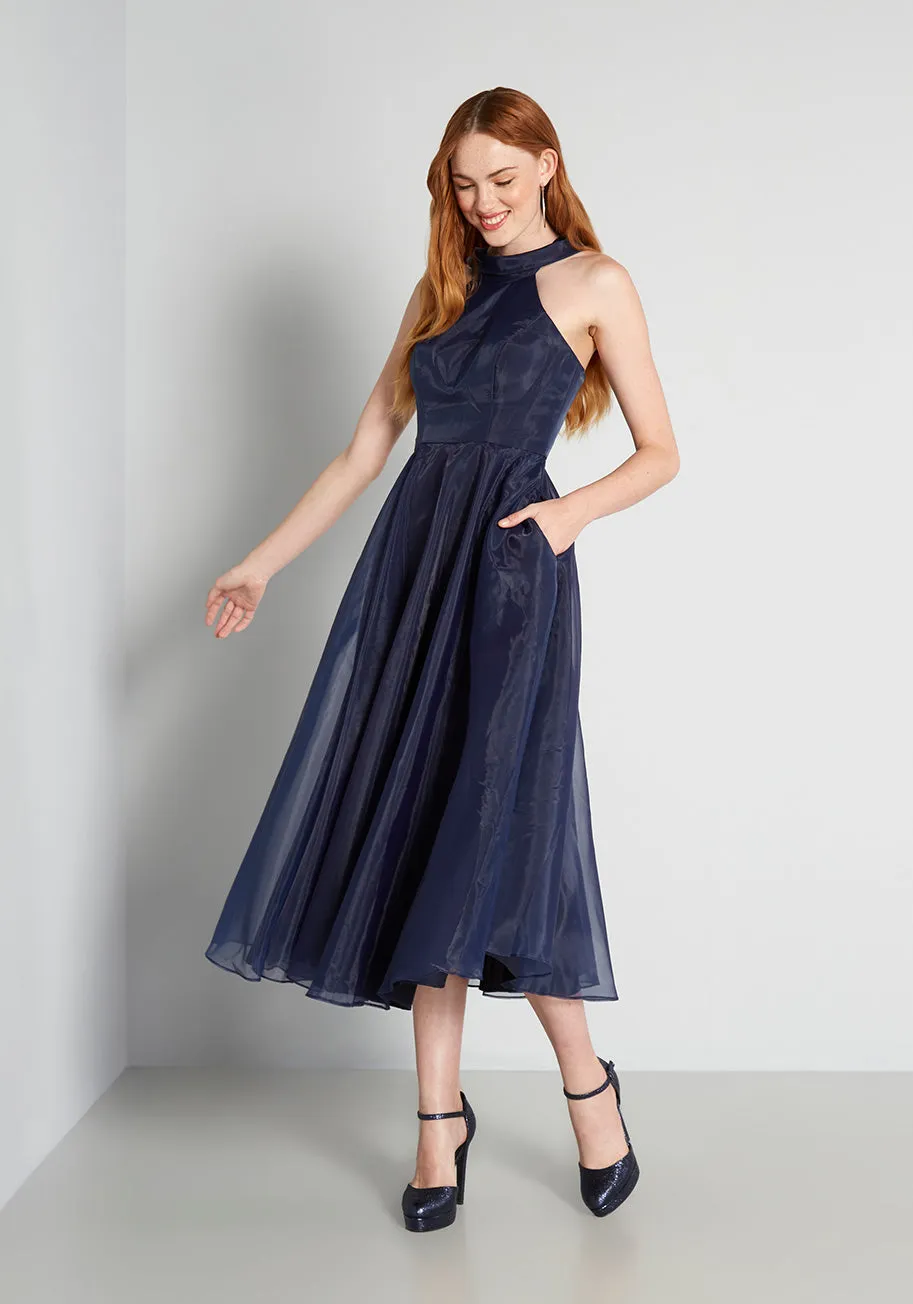 Into The Deep End A-Line Dress sold by Modcloth product image thumbnail 3