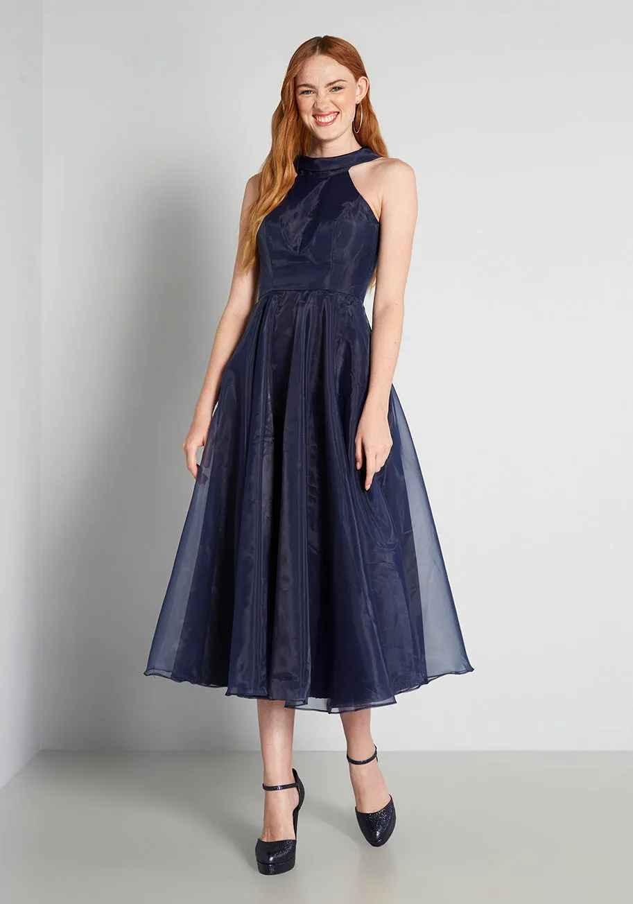 Into The Deep End A-Line Dress sold by Modcloth