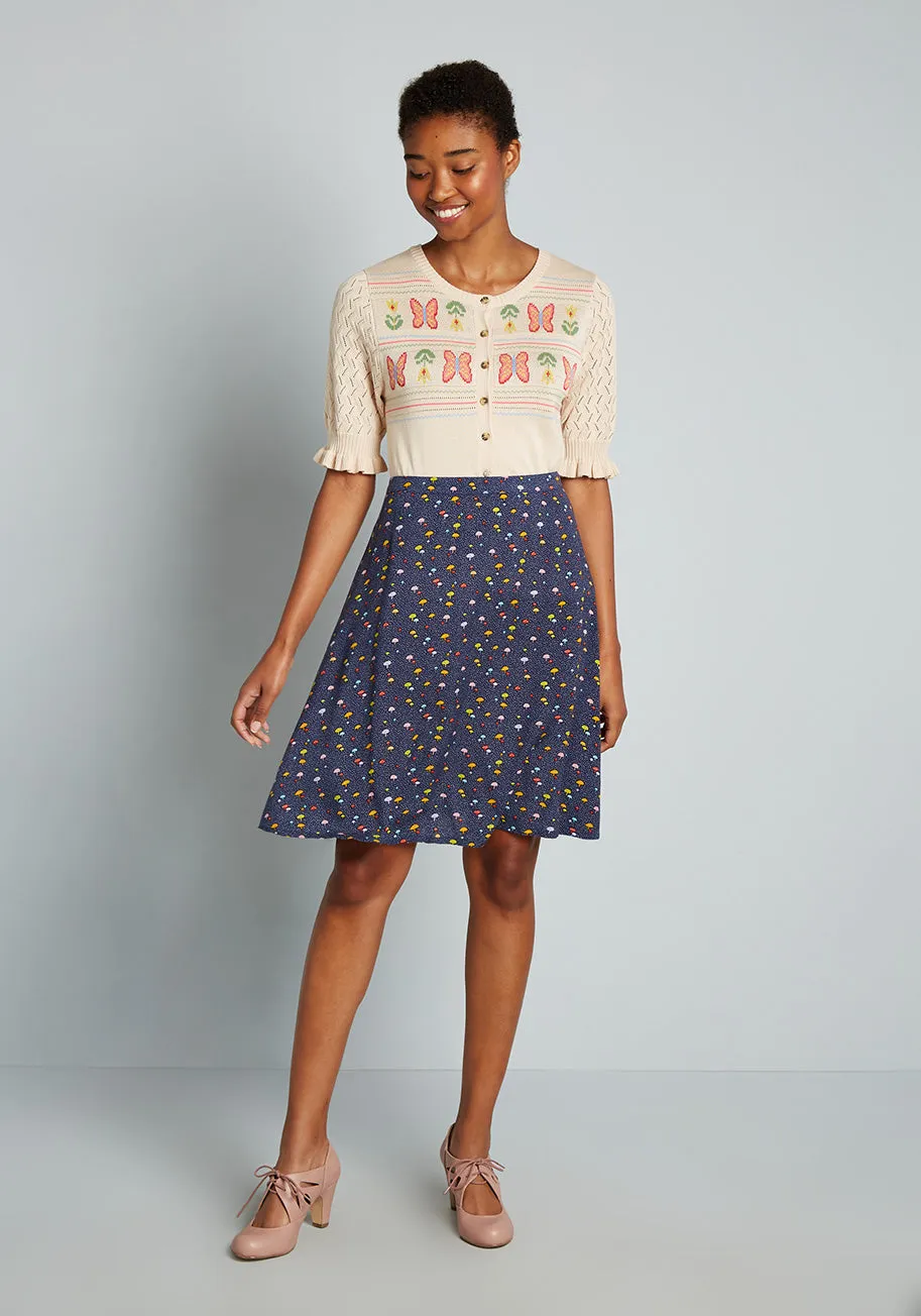 A Kerfuffle of Truffles A-Line Skirt sold by Modcloth product image thumbnail 3