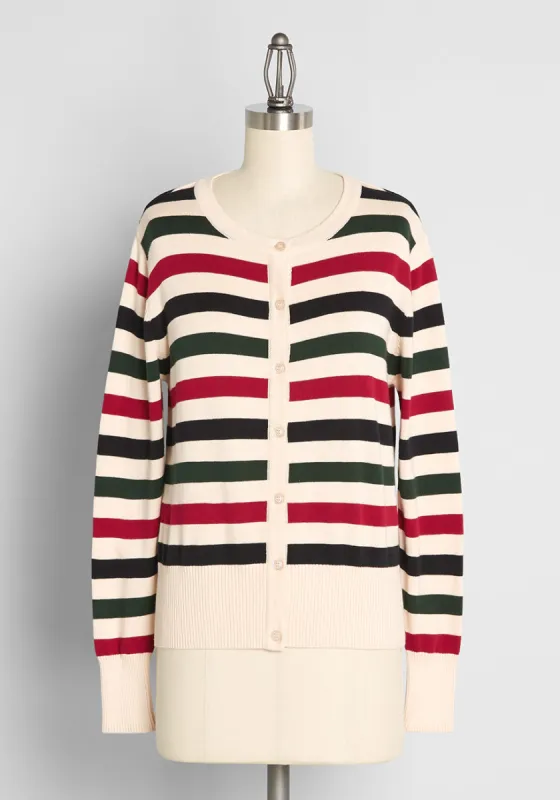 Of A Different Stripe Cardigan (Final Sale) sold by Modcloth