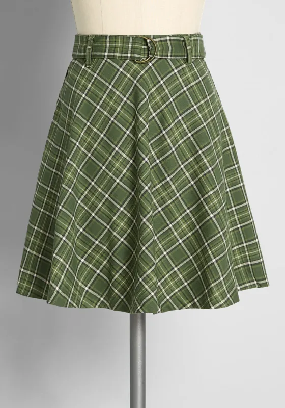 Task Maker Belted Mini Skirt sold by Modcloth