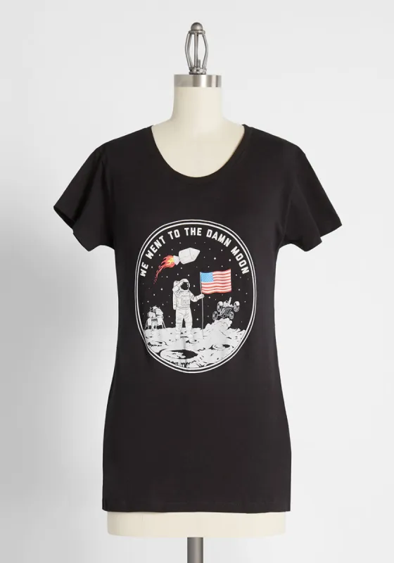 We Went to the Moon Graphic Tee sold by Modcloth