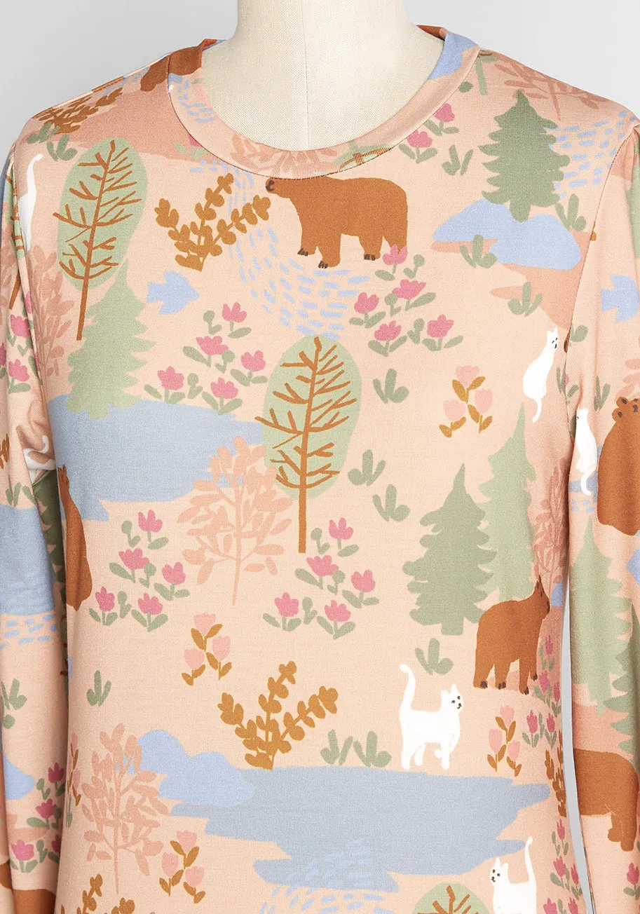 So 'Bear-y' Charming Graphic Long Sleeve Tee sold by Modcloth product image thumbnail 3