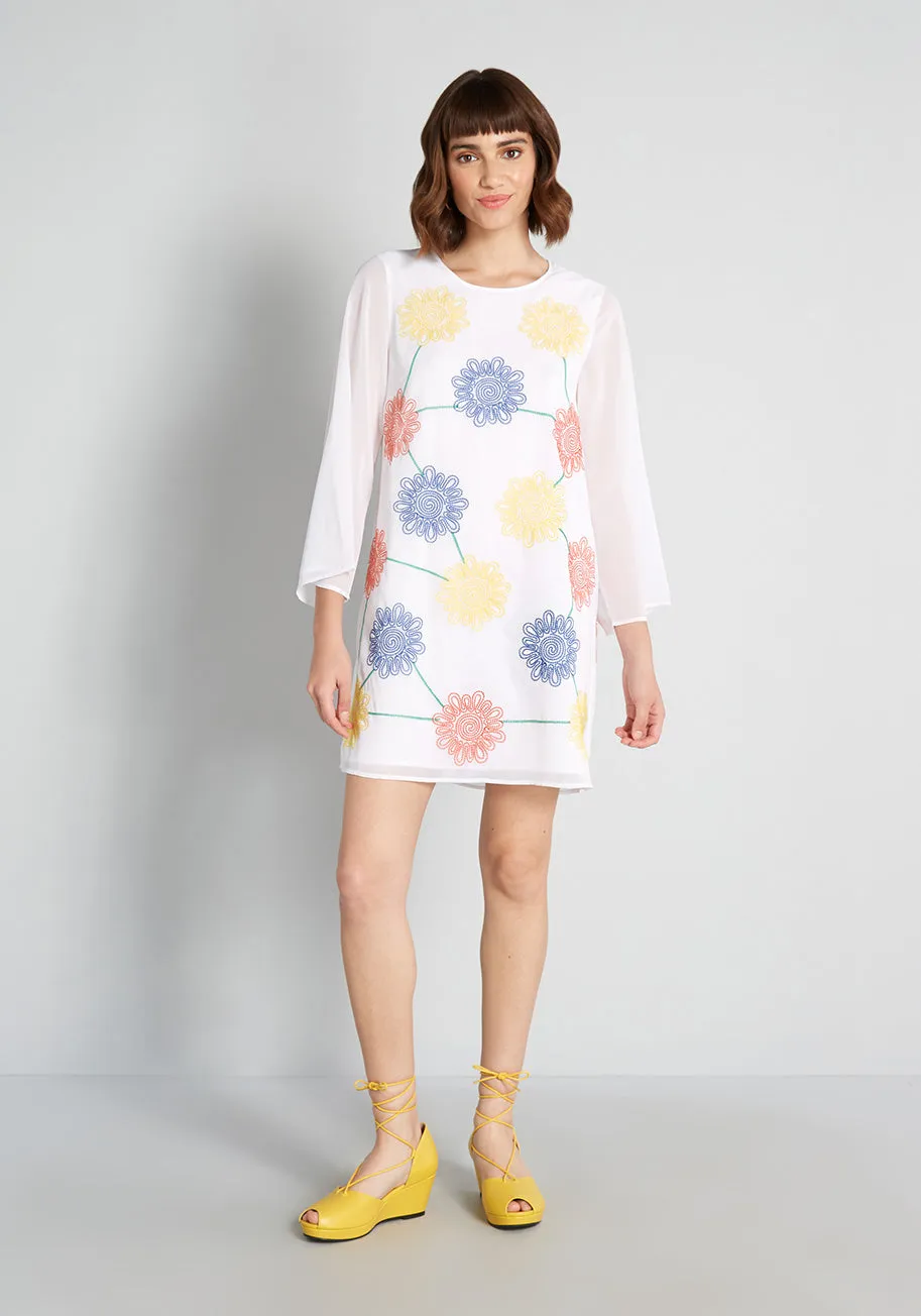 Springtime Soiree Embroidered Shift Dress sold by Modcloth product image thumbnail 3