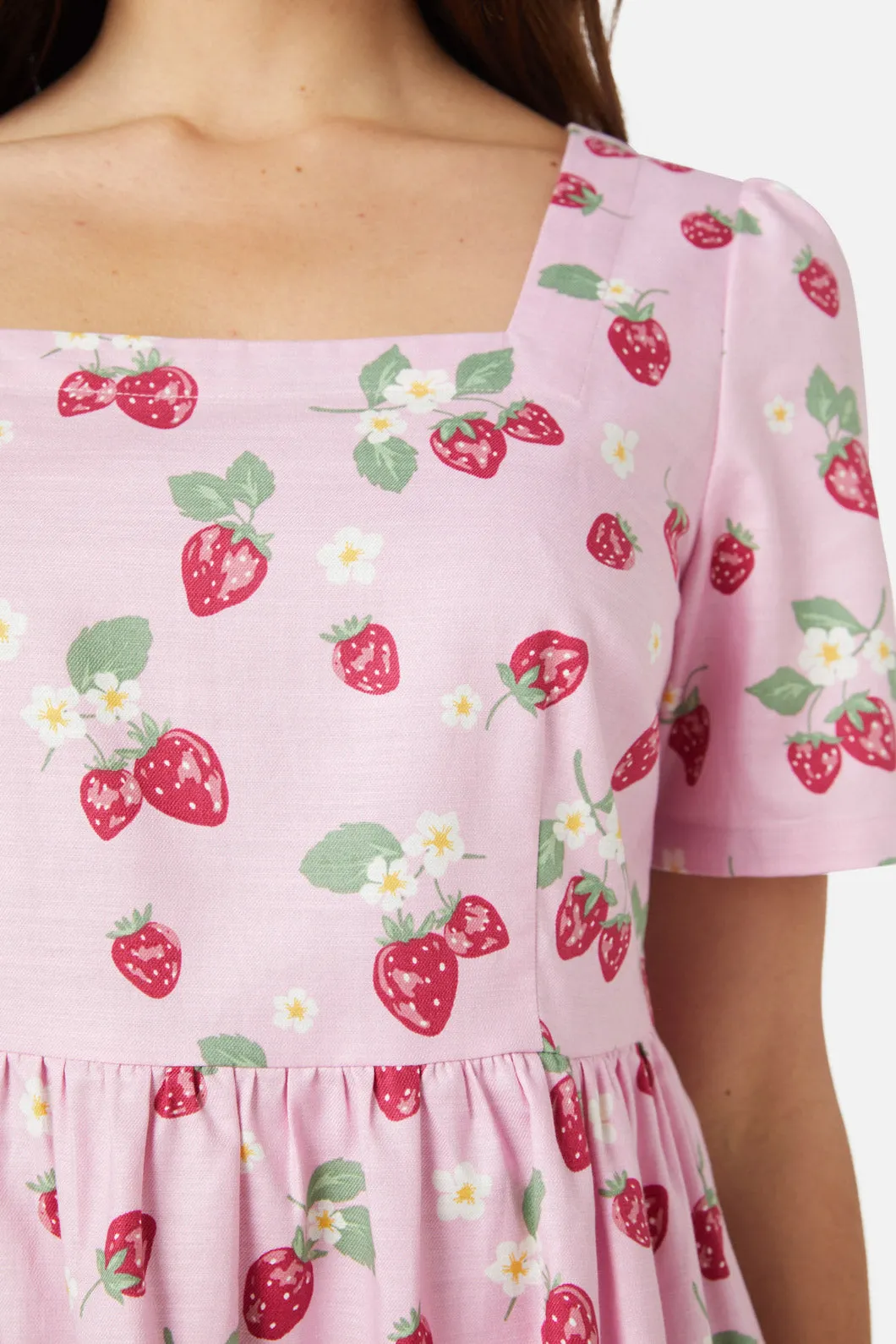 Strawberry Mini Dress sold by Modcloth product image thumbnail 5