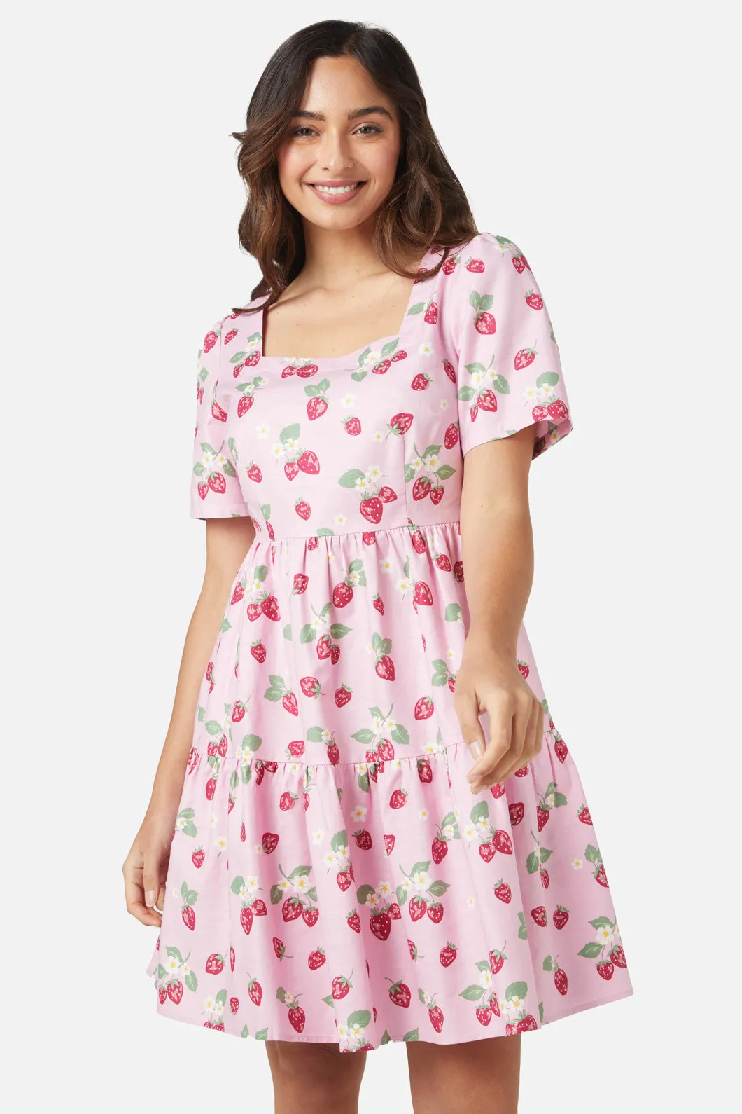 Strawberry Mini Dress sold by Modcloth