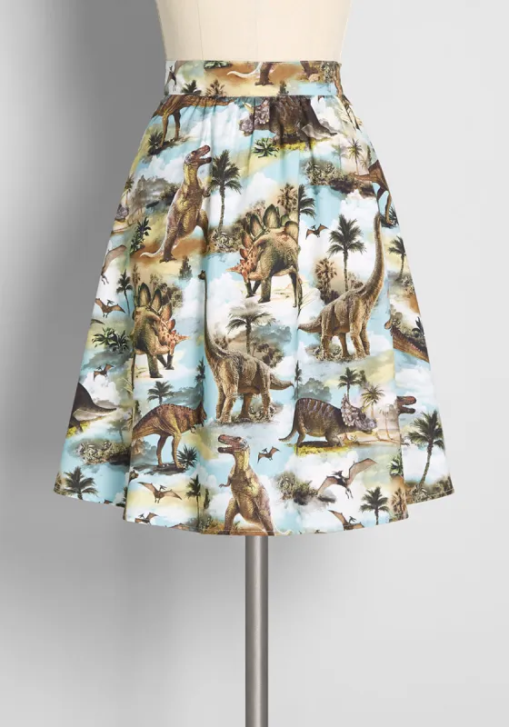 Ferocious and Fearless A-Line Skirt sold by Modcloth
