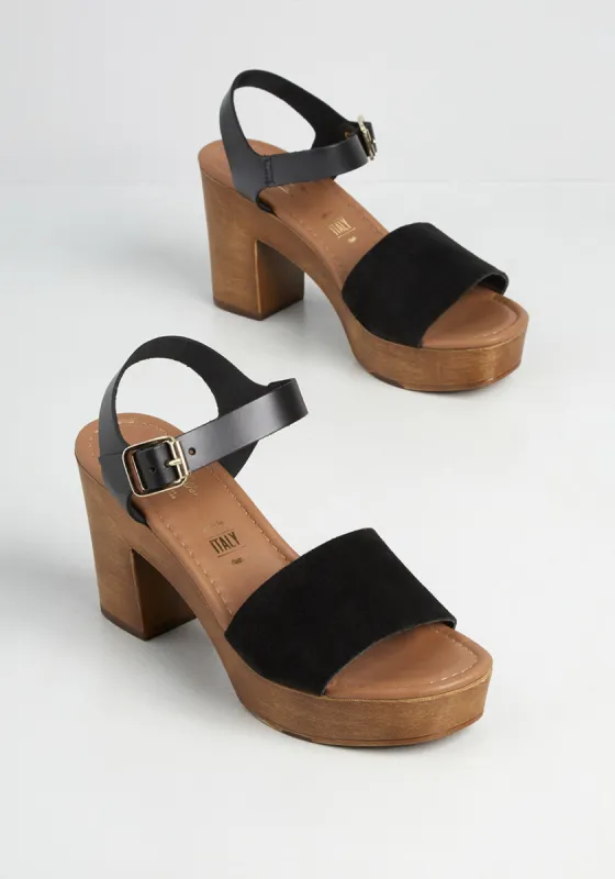 Moving Right Along Platform Sandal sold by Modcloth
