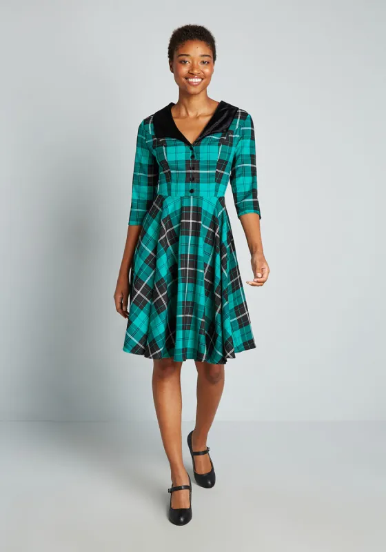 Soda Shop Bop Swing Dress sold by Modcloth