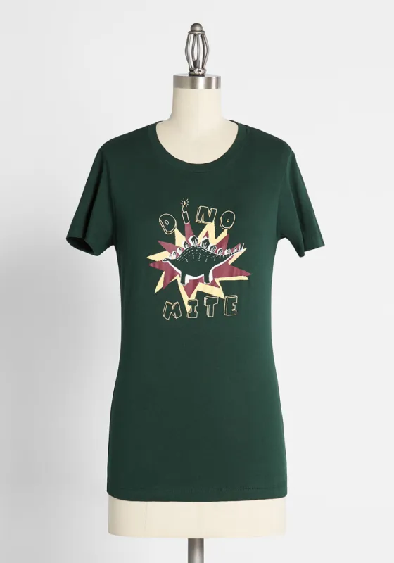 Blast of Dino-mite! Graphic Tee sold by Modcloth
