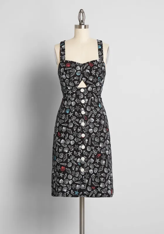 Seashore Spectacular Fit and Flare Dress made by Modcloth