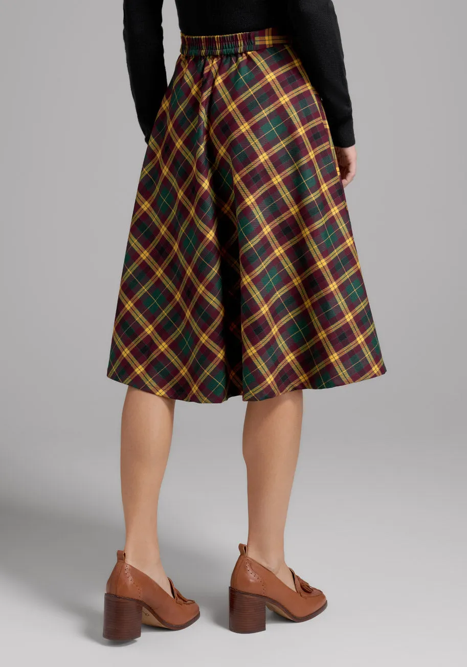 Just This Sway A-Line Skirt: Fall Edition sold by Modcloth product image thumbnail 3
