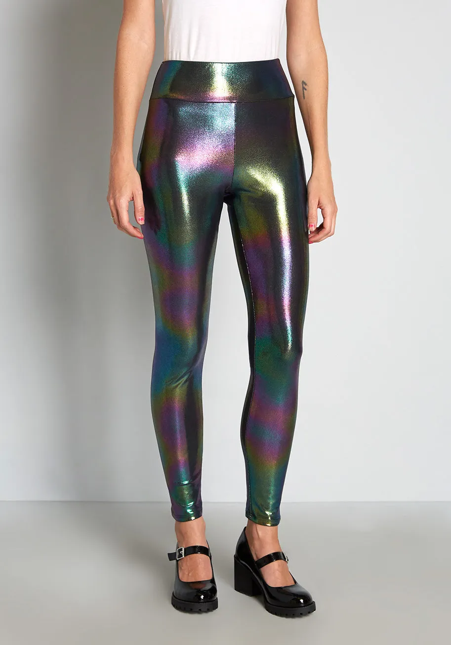 Fantastic Holographics Leggings sold by Modcloth