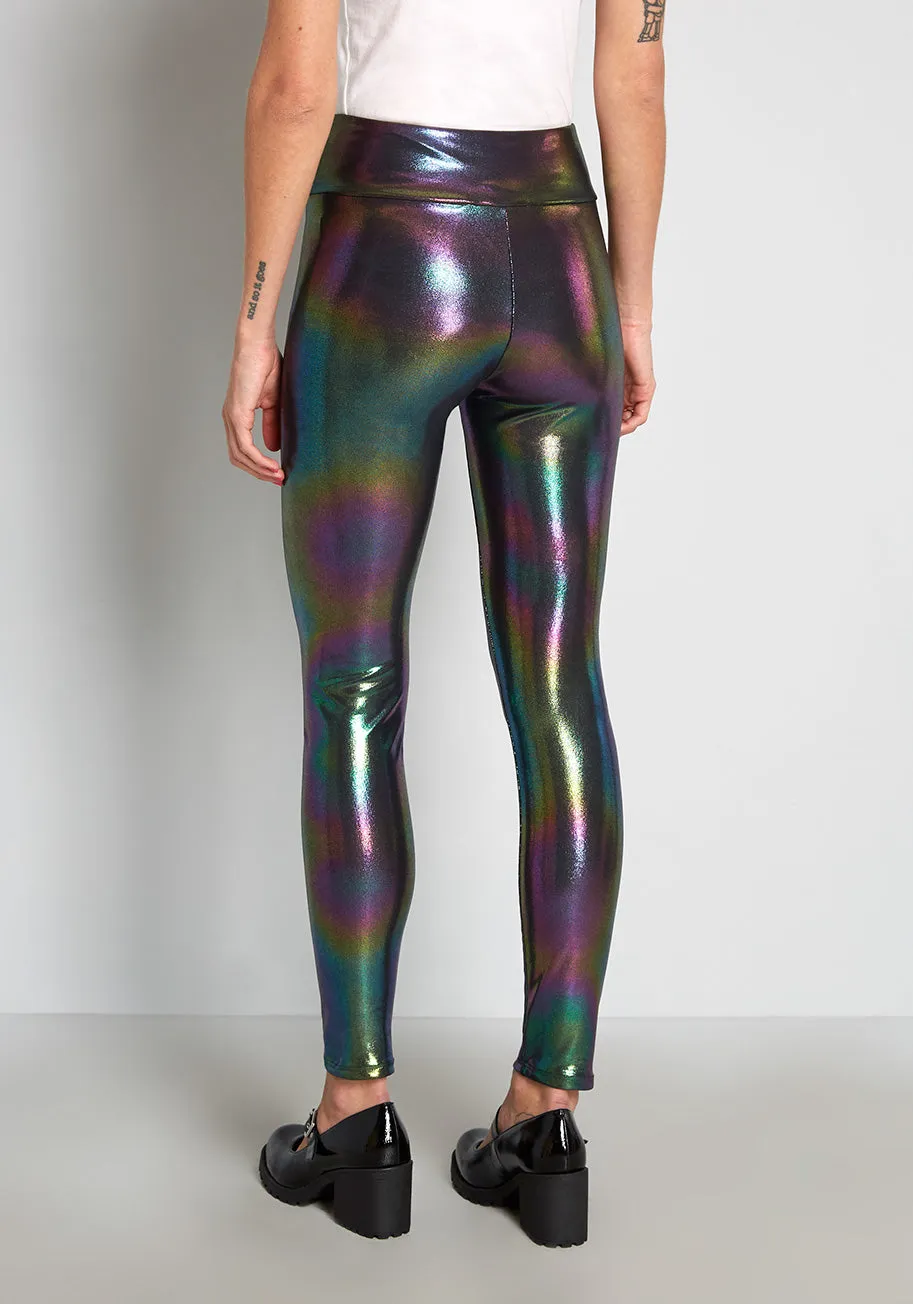 Fantastic Holographics Leggings sold by Modcloth product image thumbnail 2