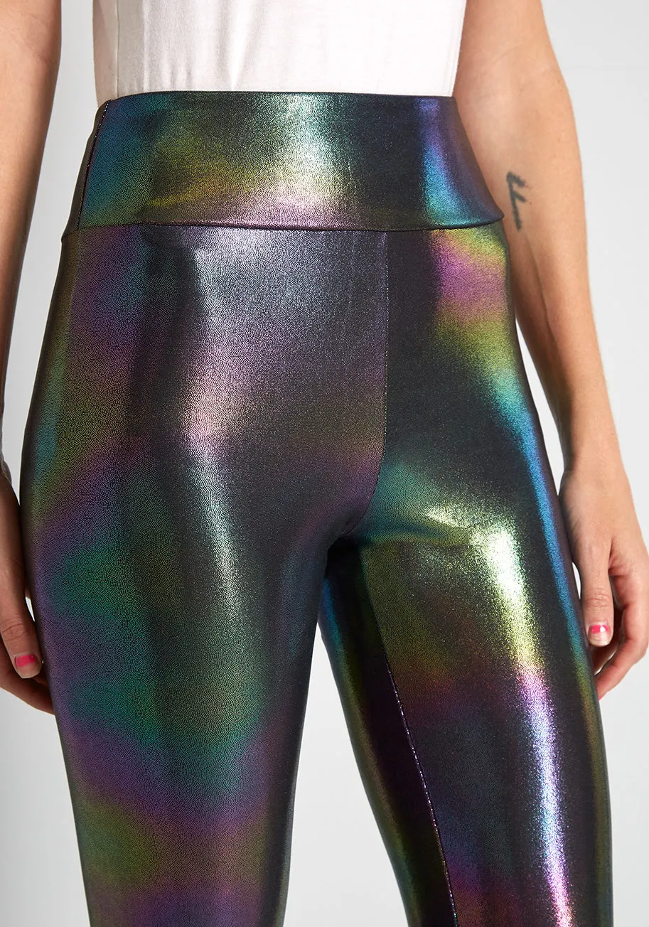 Fantastic Holographics Leggings sold by Modcloth product image thumbnail 3