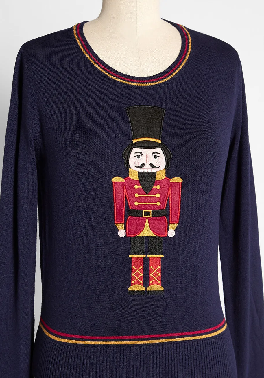 ModCloth x Collectif Notorious Nutcracker Pullover Sweater sold by Modcloth product image thumbnail 3