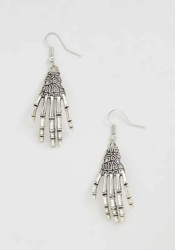 Death Grip Dangle Earrings sold by Modcloth