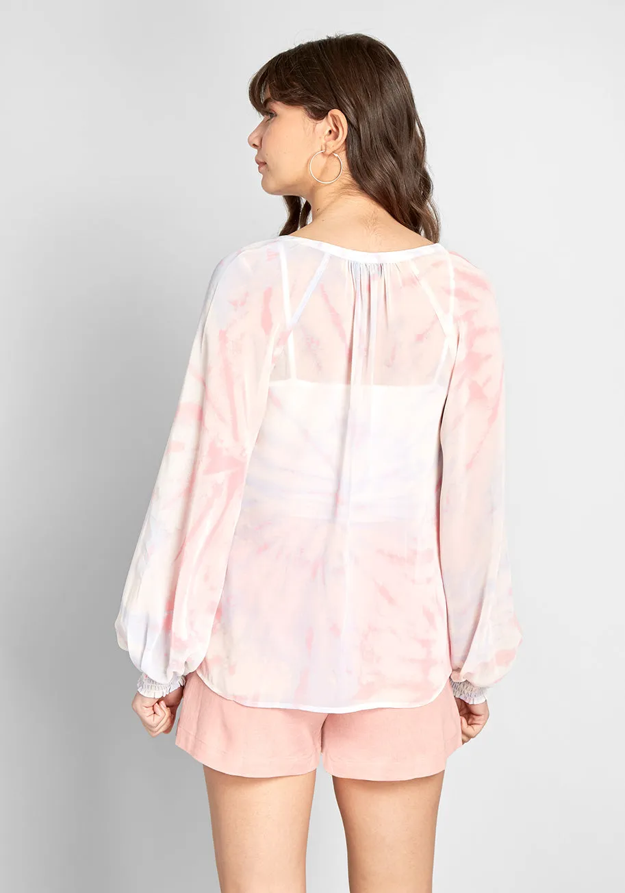 Boho I Go Chiffon Blouse (Final Sale) sold by Modcloth product image thumbnail 3