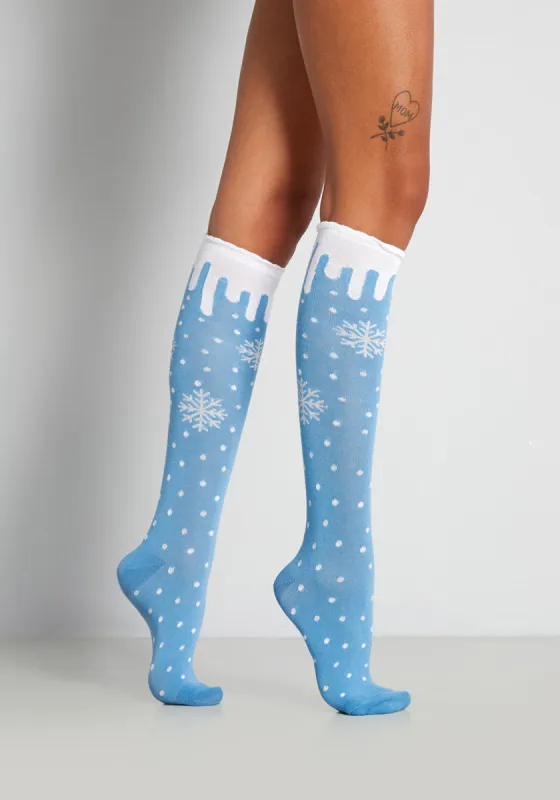 Blustery Blizzard Knee Socks sold by Modcloth