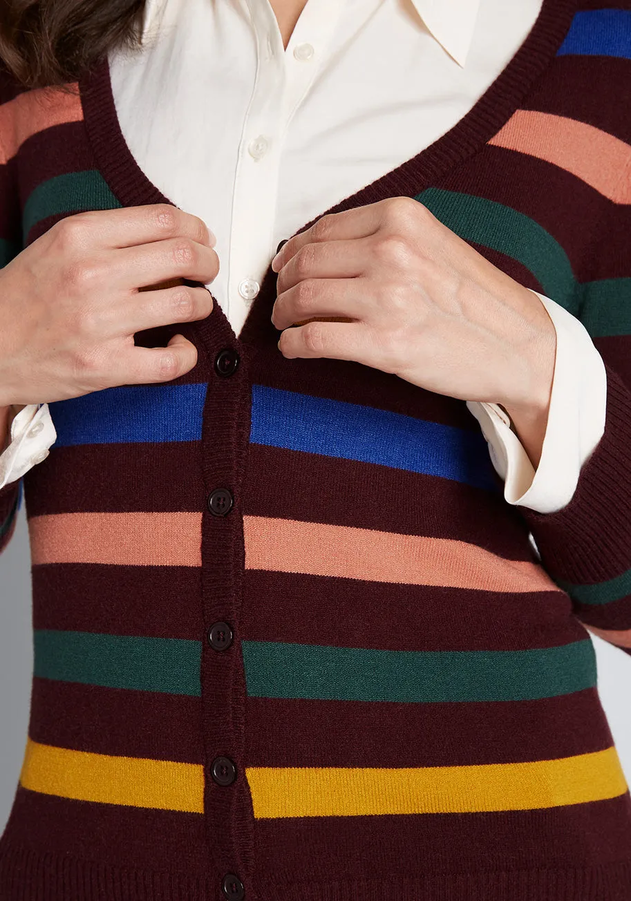 Charter School Striped Cardigan sold by Modcloth product image thumbnail 4