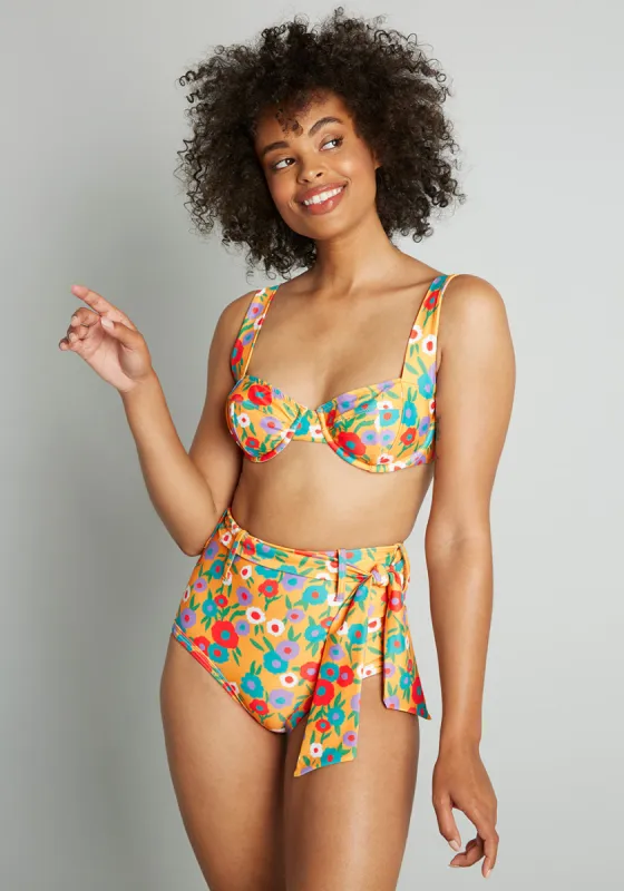 The Greta High-Waisted Bikini Bottom sold by Modcloth