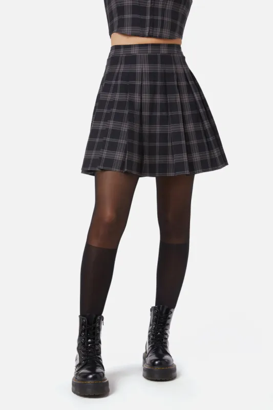 Victoria Tartan Pleated Skirt sold by Modcloth