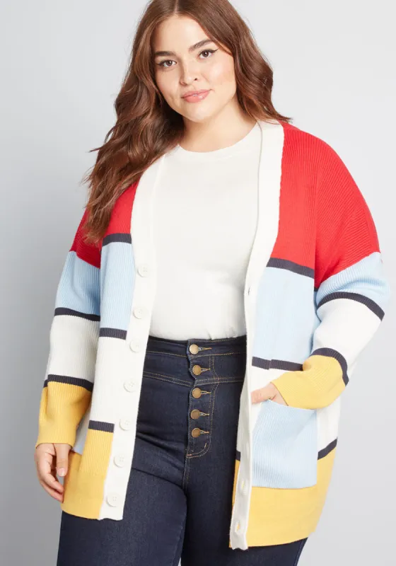 Way Out There Pocketed Cardigan sold by Modcloth