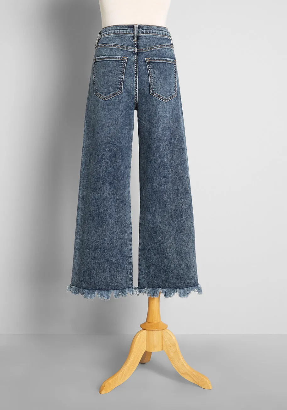 The Way We Tore Cropped Wide-Leg Jeans sold by Modcloth product image thumbnail 2