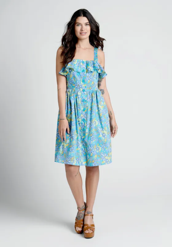 Beckoning The Berkshires Fit and Flare Dress sold by Modcloth