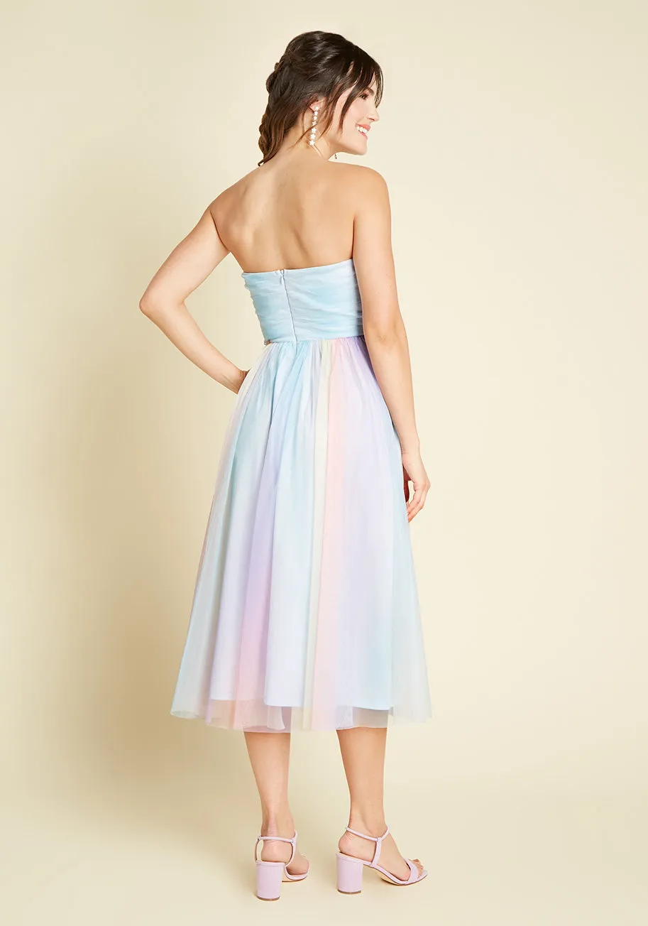 A Lovely Mesh Strapless Dress sold by Modcloth product image thumbnail 2