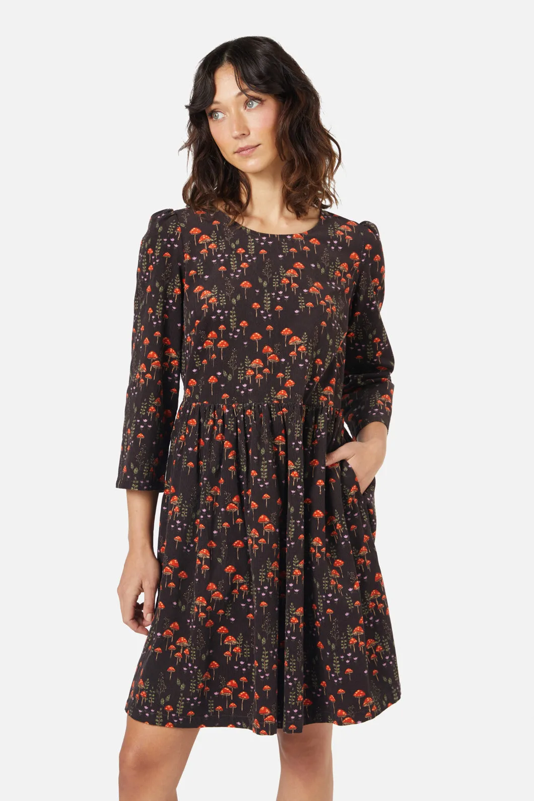 Mushrooms Sleeved Dress sold by Modcloth