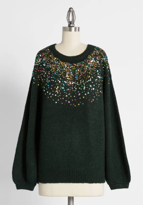 This Calls For Confetti Pullover Sweater sold by Modcloth