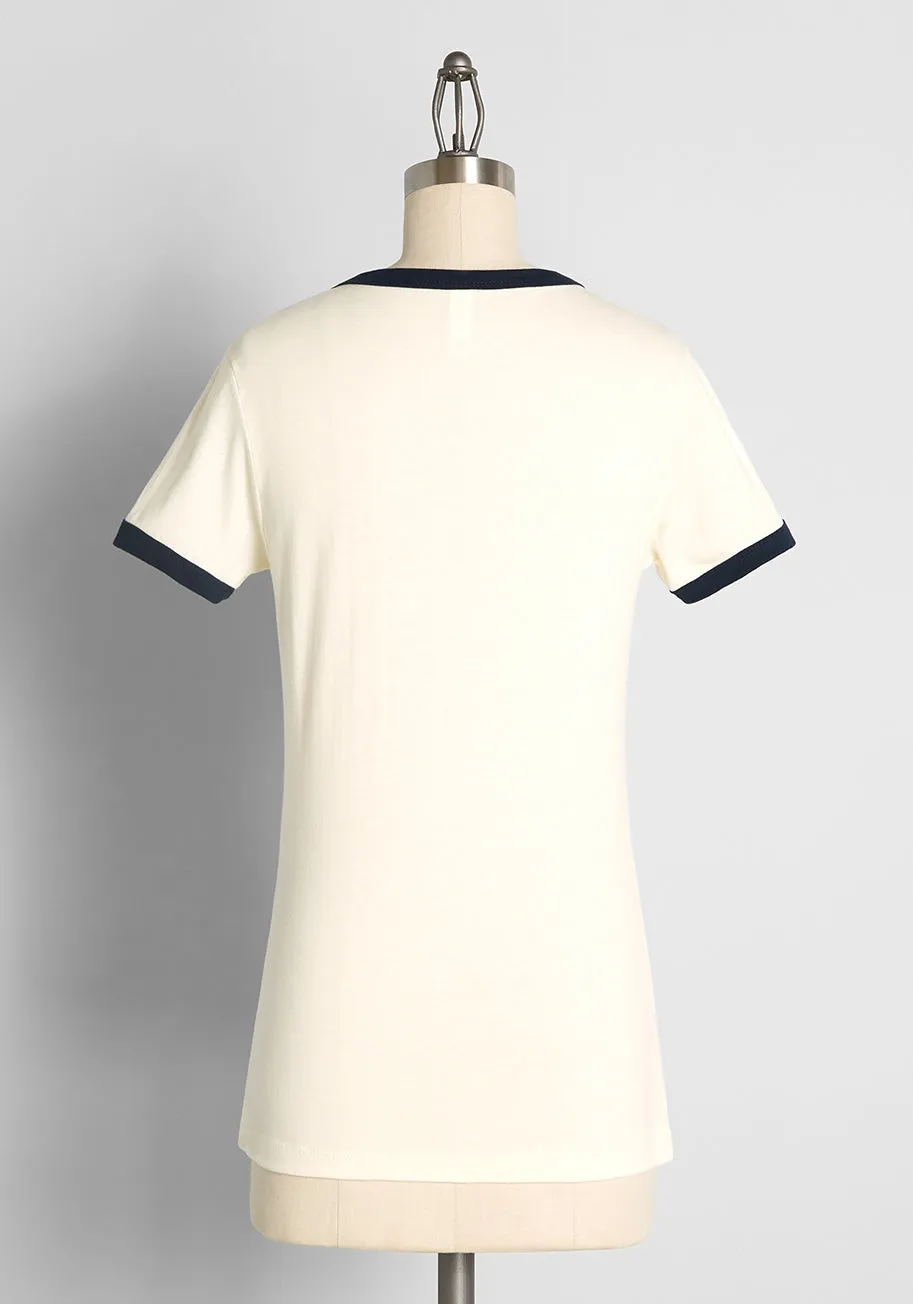 Say 'Aloe' To My Little Friends Graphic Ringer Tee sold by Modcloth product image thumbnail 2
