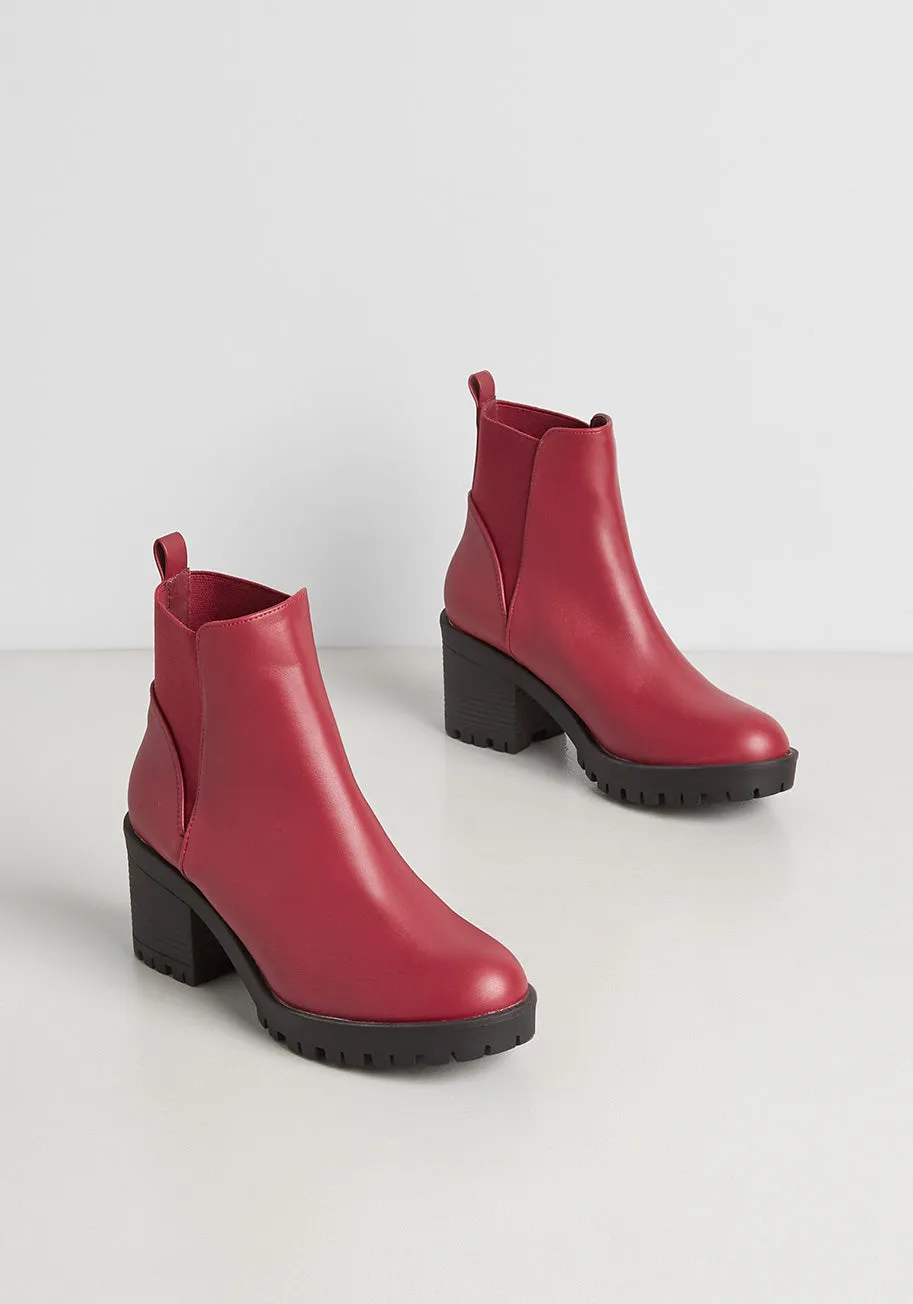 Getting Lost Upstate Ankle Boot sold by Modcloth