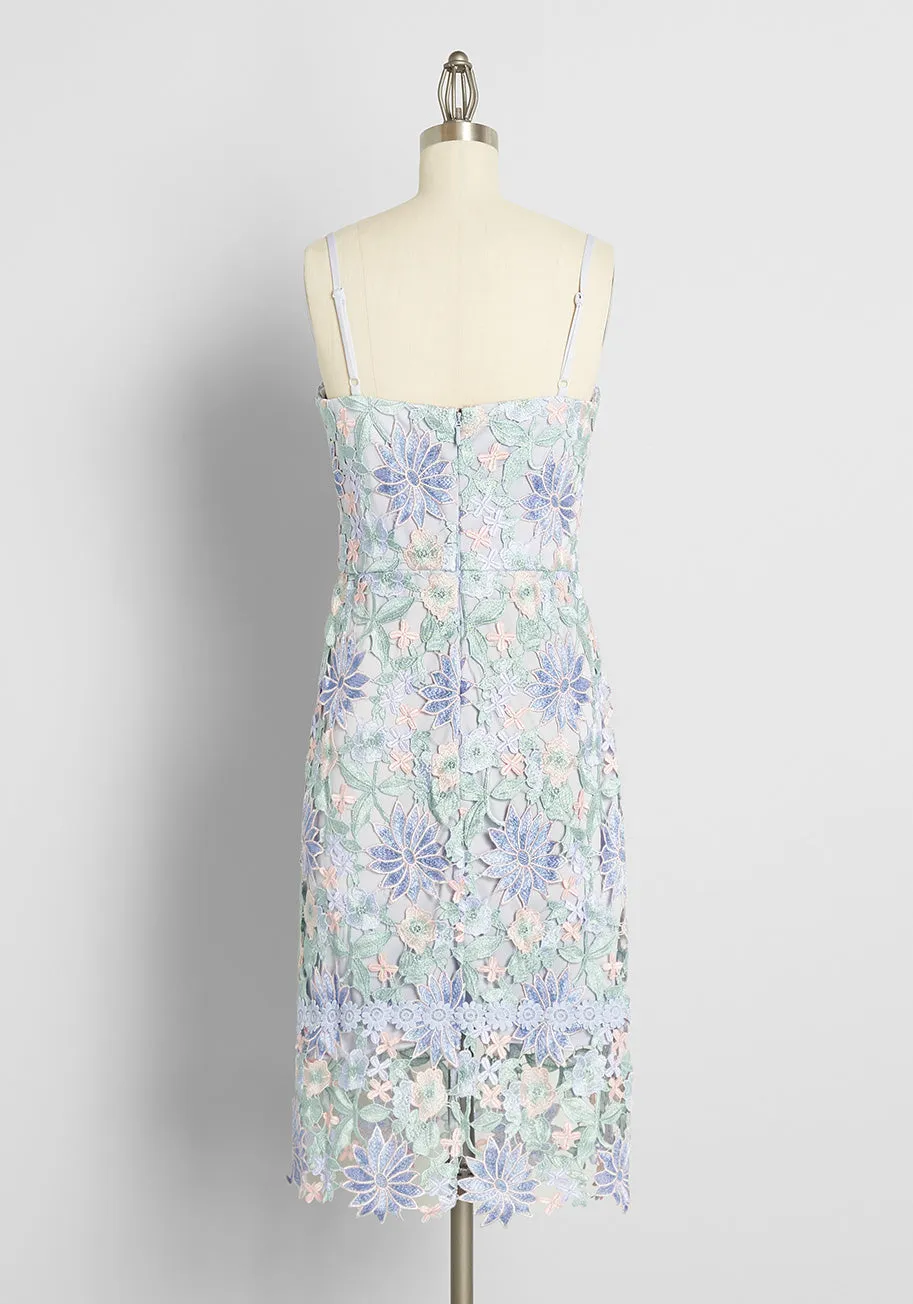 Blooming in Summer Love and Lace Midi Dress sold by Modcloth product image thumbnail 2