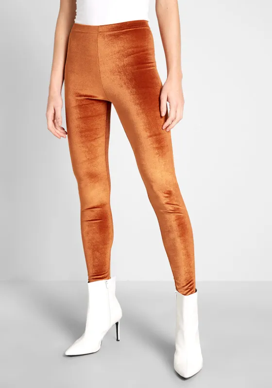 City Adventure Velvet Leggings sold by Modcloth