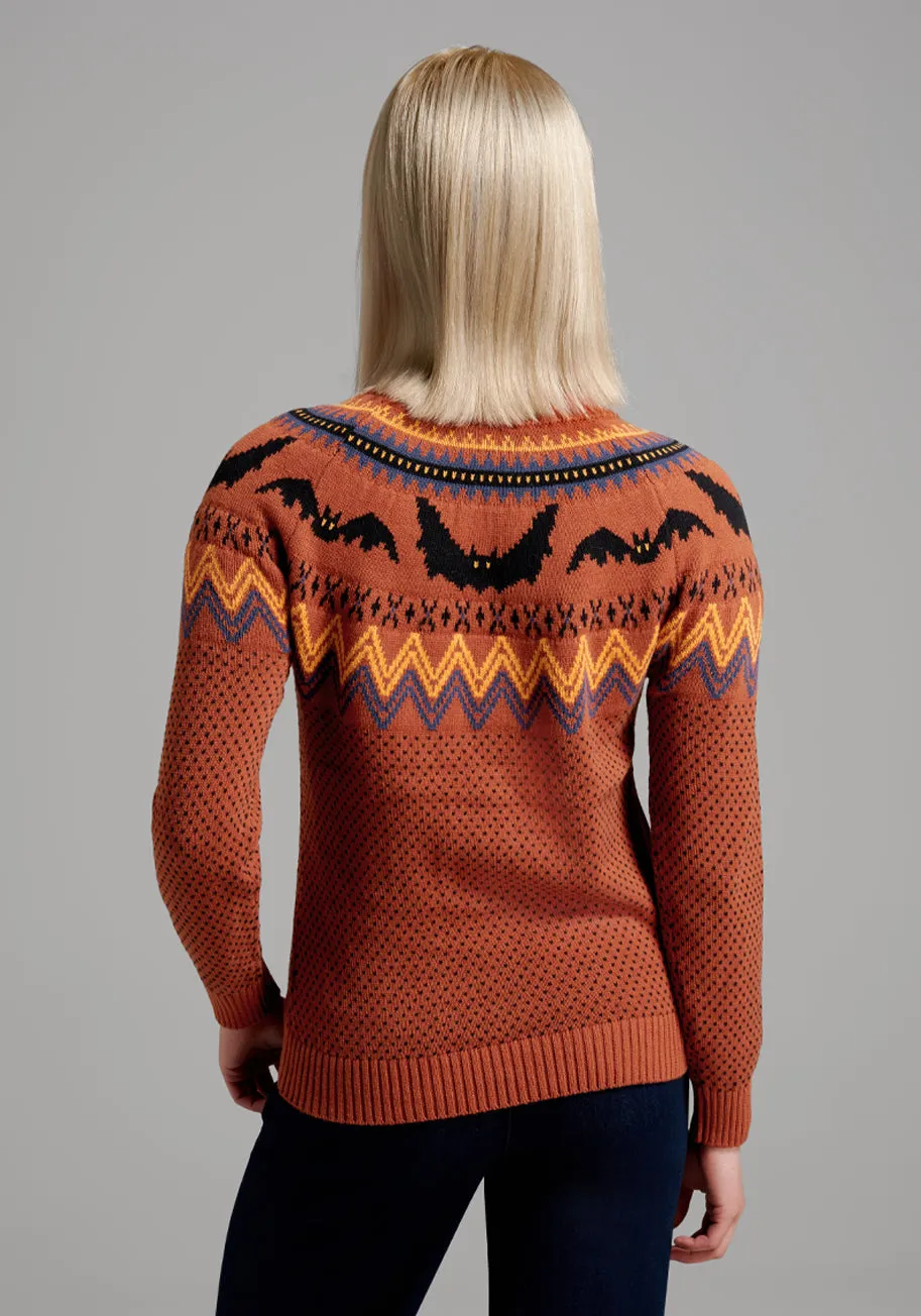 It Be Like 'Bat' Fair Isle Sweater sold by Modcloth product image thumbnail 2